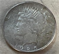 1925 PEACE Silver dollar