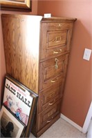 Oak file cabinet