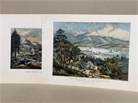 Courier and Ives lithographs