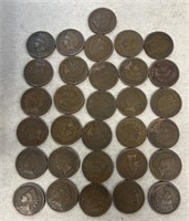 (31) Indian head pennies