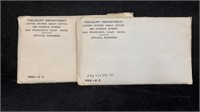 (2) 1968 UNC Mint Sets, each Set w/ 40% Silver
