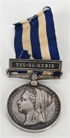 BRITISH EGYPT MEDAL TEL-EL-KEBIR BAR NAMED