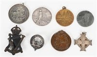 BRITISH INDIA MEDAL 1854 USS MAINE MEDAL QUEENS
