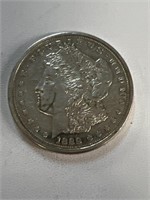 1889 Morgan Dollar copy coin number CJ1822