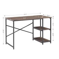 47" Computer Desk, Office Study Gaming Table