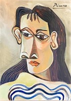 PABLO RUIZ PICASSO OIL ON PAPER