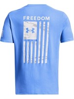 Under Armour Large Carolina Blue Camo Flag T-shirt