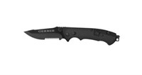 Gerber Black/black Hinderer Folding Knife