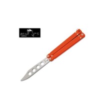 Bear & Son Orange G10 Bead Blast Trainer Knife