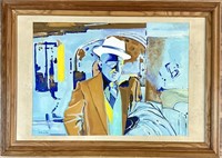 RICHARD HAMILTON (ENGLAND) OIL ON PAPER