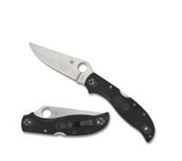 Spyderco Black Plain Xl Strech 2 Folding Knife