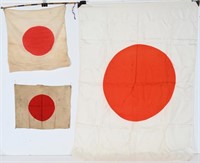 WWII JAPANESE NATIIONAL FLAG LOT WW2