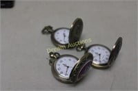 3 Masonic Theme Pocket Watches