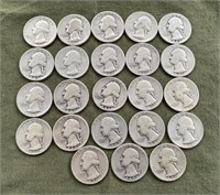 Washington 90% Silver Quarters