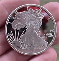 SMI .999 Silver Walking Liberty 1 Troy Ounce Round