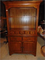 (2) Pc.. Quality.America Corp.Red Oak Type Hutch