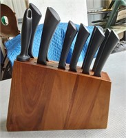 Thyme &Table Butcher Block Knife Set