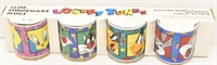 Looney Tunes Characters 4 Stoneware Mugs NEW