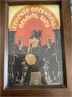Toronto rock and roll revival 1969 poster framed