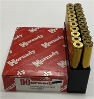 20 QTY HORNADY UNPRIMED CASES 416 RIGBY