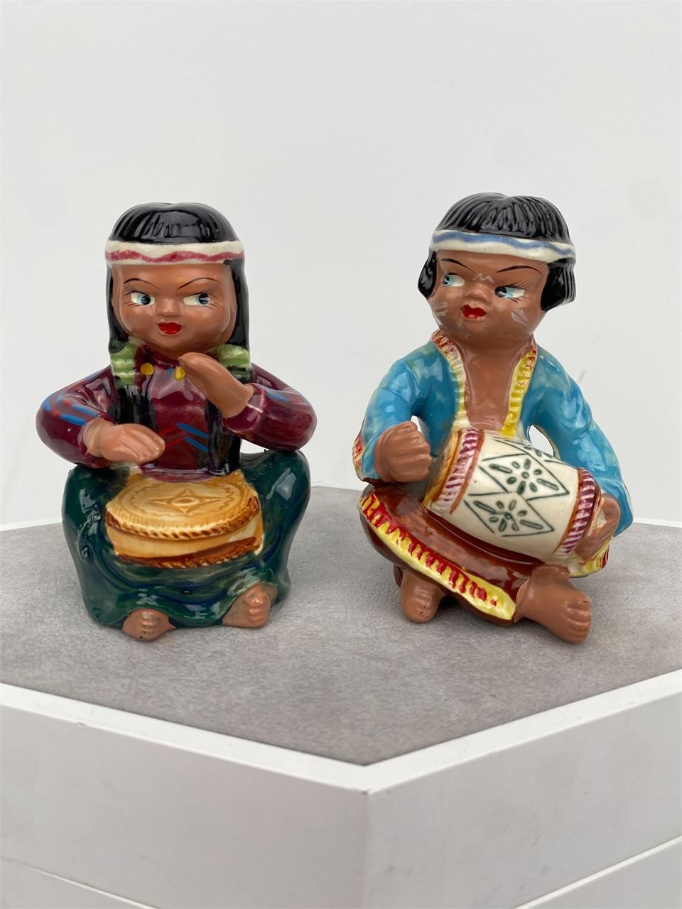 Vtg. Raton New Mexico Souvenir Porcelain Figurines
