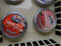 Lot of 6 Crazy Aaron's - 3.5" Thinking Putty Tin