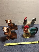 Terrier and Rooter Figurines