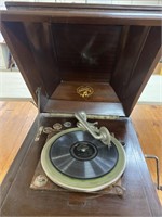 Columbia Grafonola Vintage Record Player Working