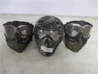 3 Paint Ball Masks