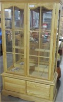 70T x 16D x 36W Natural Curio China Cabinet