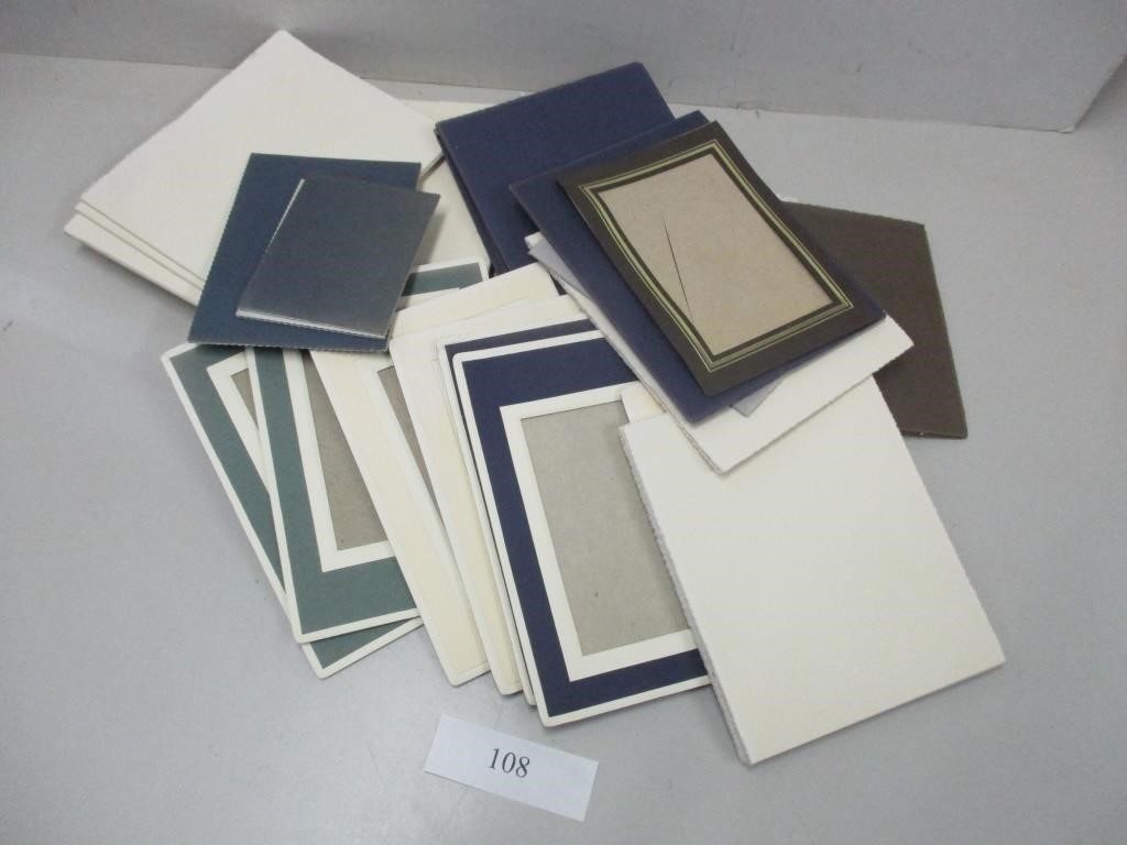 Lot of Various Size Cardboard Photo Frames