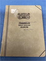 Partial Franklin half dollar album