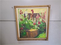 Floral Painting Artist Unknown 42"L x 47"H