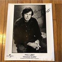 Autographed Paul LeMat American Graffiti Photo