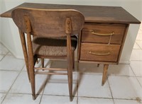 V - MCM STYLE WRITING DESK W/ CHAIR