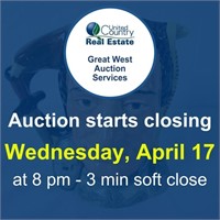 Auction begins to close Wednesday, April 17, 2024