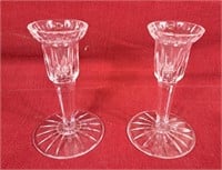 Pair of Waterford Crystal Candle holders