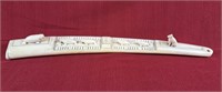 TUSK CRIBBAGE BOARD. 1901 nome Alaska Joe