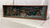 Vintage Billiards History Wall Hanger,