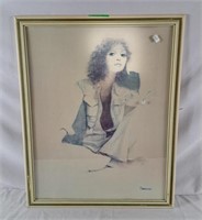 Christine Rosamond framed with glass front