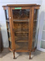 3 shelf bow front China Cabinet