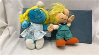 Vtg 1982–83 Ganz Peyo Wallace Berry Plush Smurfs.