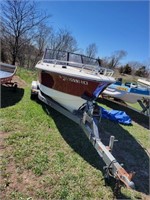 1976 Lund V21 Commander Fiberglass Boat