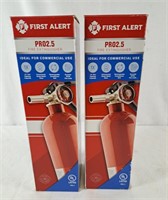 2 pro2.5 fire Extinguishers. Dated 2023