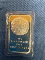 5 Troy ounces silver