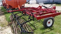 White 12' cultivator w/double rolling baskets