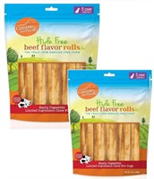 10pk Canine Naturals Rawhide Free Beef Chews