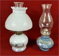 Kaadan Ltd 1980 oil lamp and  vintage white