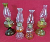 4 oil lamps