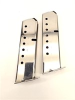 (2) Smith & Wesson .45acp Steel frame magazines